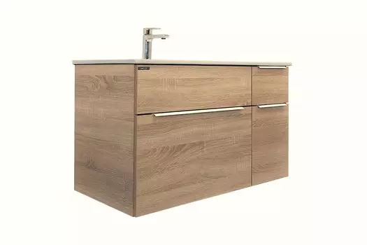 COMFORTY. Тумба-умывальник "Варна-90" дуб сонома с рак. COMFORTY 9090EL