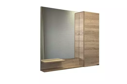 COMFORTY. Зеркало-шкаф "Варна-90" дуб сонома