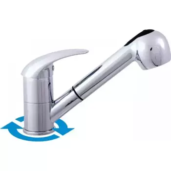 D410.5 DUNAJ - смеситель кухонный с вынимающимся душем