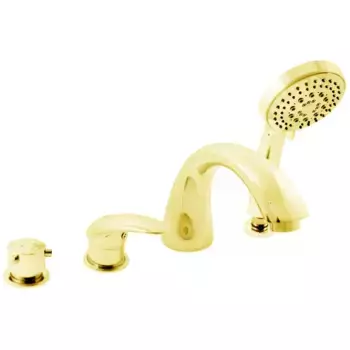 D469.5PZ DUNAJ смеситель каскадный на 4 отверстия, ЦВЕТ ЗОЛОТО