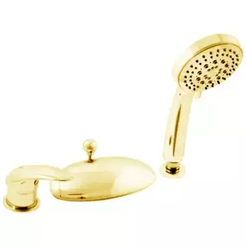 D470.5YZ DUNAJ смеситель каскадный на 3 отверстия, ЦВЕТ ЗОЛОТО