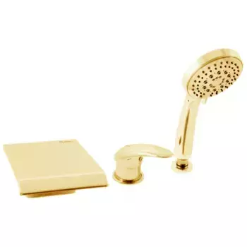 D473.5YZ DUNAJ смеситель каскадный на 3 отверстия, ЦВЕТ ЗОЛОТО