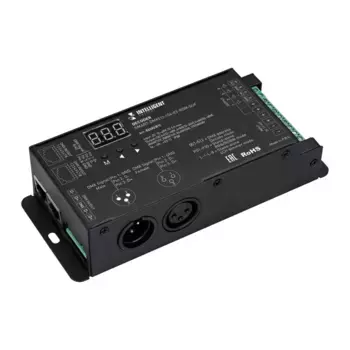 Декодер Arlight SMART-DMX512-104-83-RDM-SUF (12-48V, 4x8A, XLR3/RJ45) 023823(1)