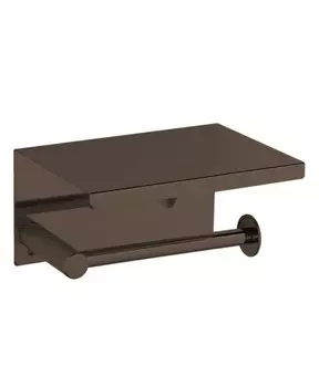 Держатель для туалетной бумаги Boheme Uno черный глянцевый