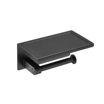 Держатель для туалетной бумаги с полочкой D-Lin D201509, черный