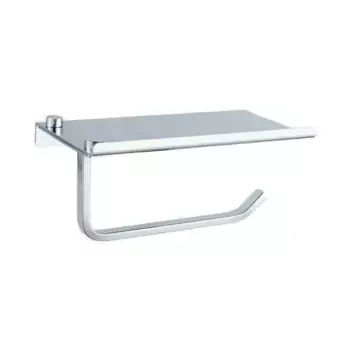 Держатель для туалетной бумаги с полочкой Haiba HB330, хром