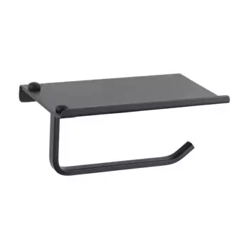 Держатель для туалетной бумаги с полочкой Haiba HB330-7, черный