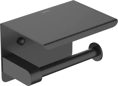 Держатель туалетной бумаги AQUATEK Европа AQ4939MB с полкой для телефона, матовый черный