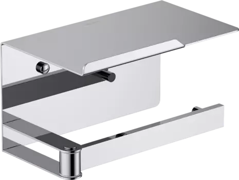 Держатель туалетной бумаги AQUATEK Либра AQ4929CR с полкой для телефона, хром