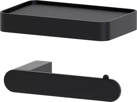 Держатель туалетной бумаги Artwelle Schwarz 7726 с полкой, черный