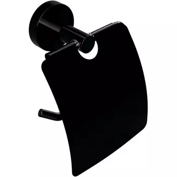 Держатель туалетной бумаги Bemeta Hematit черный глянцевый