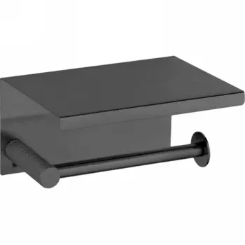 Держатель туалетной бумаги Boheme Uno темный хром матовый