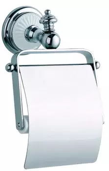 Держатель для туалетной бумаги Boheme Vogue хром - белый