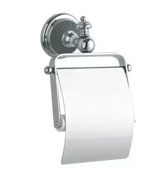 Держатель для туалетной бумаги Boheme Vogue хром - черный