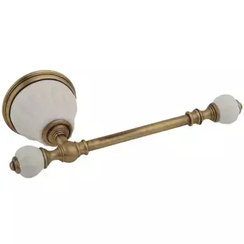 Держатель туалетной бумаги Migliore Olivia белый бронза