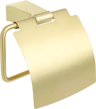 Держатель туалетной бумаги с крышкой Fixsen Trend Gold золото-сатин