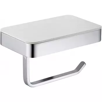 Держатель туалетной бумаги Abber Westen AA1730 полкой для телефона, хром