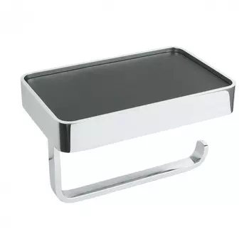 Держатель туалетной бумаги Wonzon & Woghand WW-8336 хром, с полкой