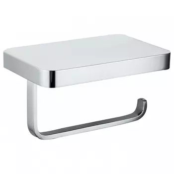 Держатель туалетной бумаги Wonzon & Woghand WW-9736 хром, с полкой