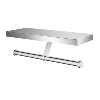 Держатель туалетной бумаги Wonzon & Woghand WW-V3802-CR хром, с полкой