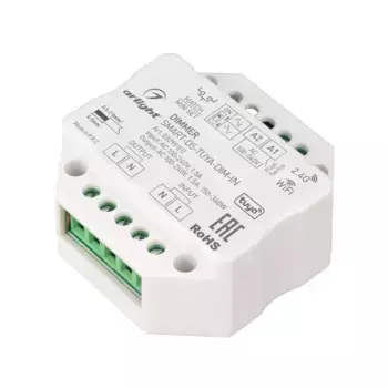 Диммер Arlight SMART-D5-TUYA-DIM-IN (230V, 1.5A, TRIAC, WiFi, 2.4G) 032991(1)