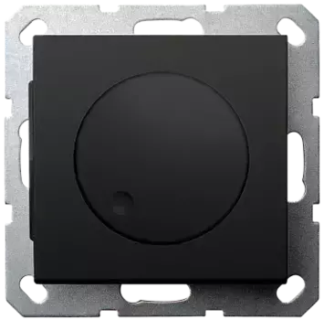 Диммер LED в комплекте с накладкой 30-400W 230V 50Hz с возможностью подключения спутника черный матовый (soft touch) G4012PB