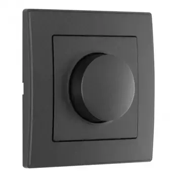 Диммер с рамкой Arte Milano SET06-1-48-1 black
