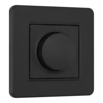 Диммер с рамкой Arte Milano SET16-1-48-1 black