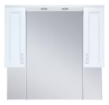 Зеркало-шкаф Misty Дива 105 белое с подсветкой