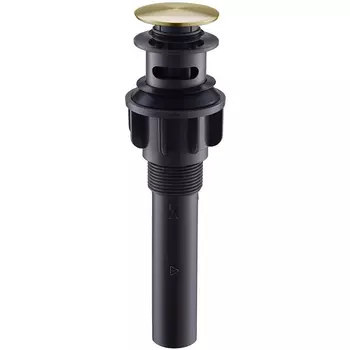 Донный клапан BelBagno с системой "Клик-клак", брашированное золото (BB-PCU-03-BORO)