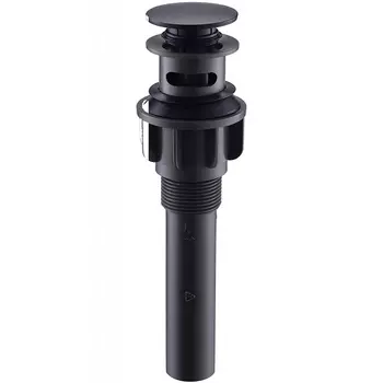 Донный клапан BelBagno с системой "Клик-клак", черный (BB-PCU-03-NERO)