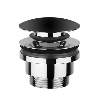 Донный клапан Cezares черный, матовый (CZR-SAT10-NOP)