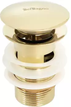 Донный клапан для раковины BelBagno золото