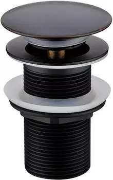 Донный клапан для раковины Boheme черный матовая