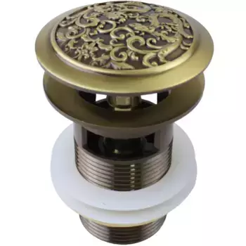 Донный клапан для раковины Bronze de Luxe с переливом бронза