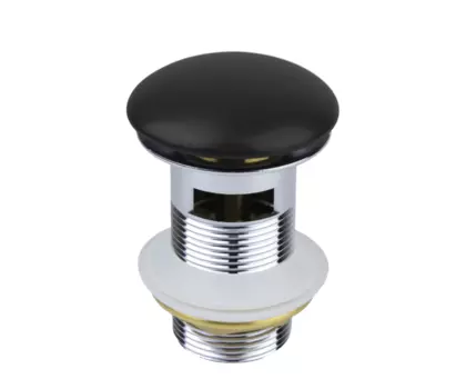 Донный клапан для раковины Bronze de Luxe с переливом черный