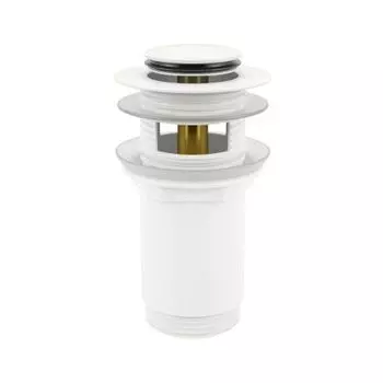 Донный клапан для раковины Wellsee Drainage System белый, матовый (182133000)