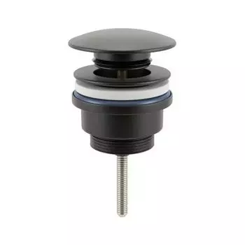 Донный клапан для раковины Wellsee Drainage System черный, матовый (182140000)
