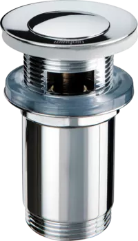 Донный клапан для раковины Wirquin Клик-клак интерьер 30723417 хром