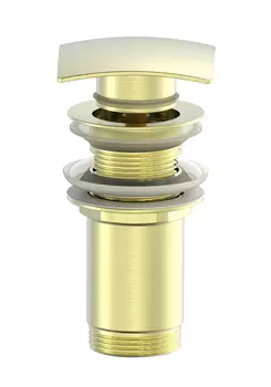 Донный клапан для раковины Wonzon & Woghand WW-88SS08-BG брашированное золото