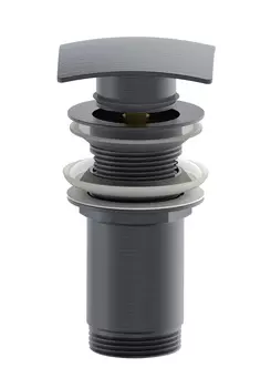 Донный клапан для раковины Wonzon & Woghand WW-88SS08-BGM темный графит