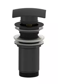 Донный клапан для раковины Wonzon & Woghand WW-88SS08-MB черный матовый