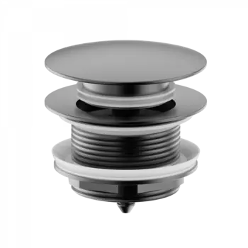 Донный клапан для ванны WONZON & WOGHAND, Темный графит (WW-SS105-BGM)