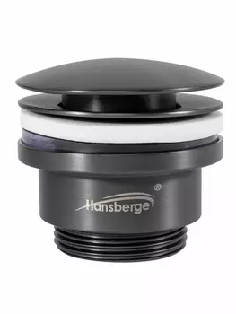 Донный клапан Hansberge H107BG Графит