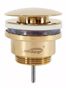 Донный клапан Hansberge H107GO Золото