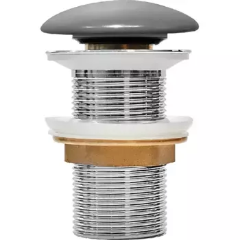 Донный клапан Iddis Optima Home серый матовый, без перелива