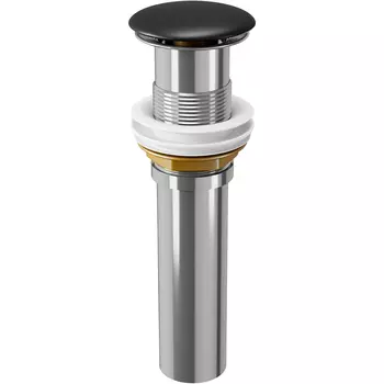 Донный клапан Point чёрный матовый