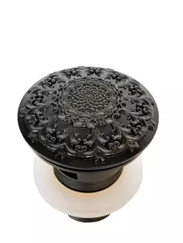 Донный клапан с переливом Milacio черный (MC.010.BL)