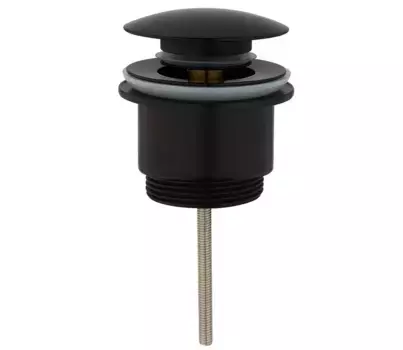 Донный клапан универсальный Gid G-59BM черный матовый