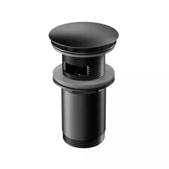 Донный клапан WHITECROSS A706GM для умывальника, клик-клак (оружейная сталь)